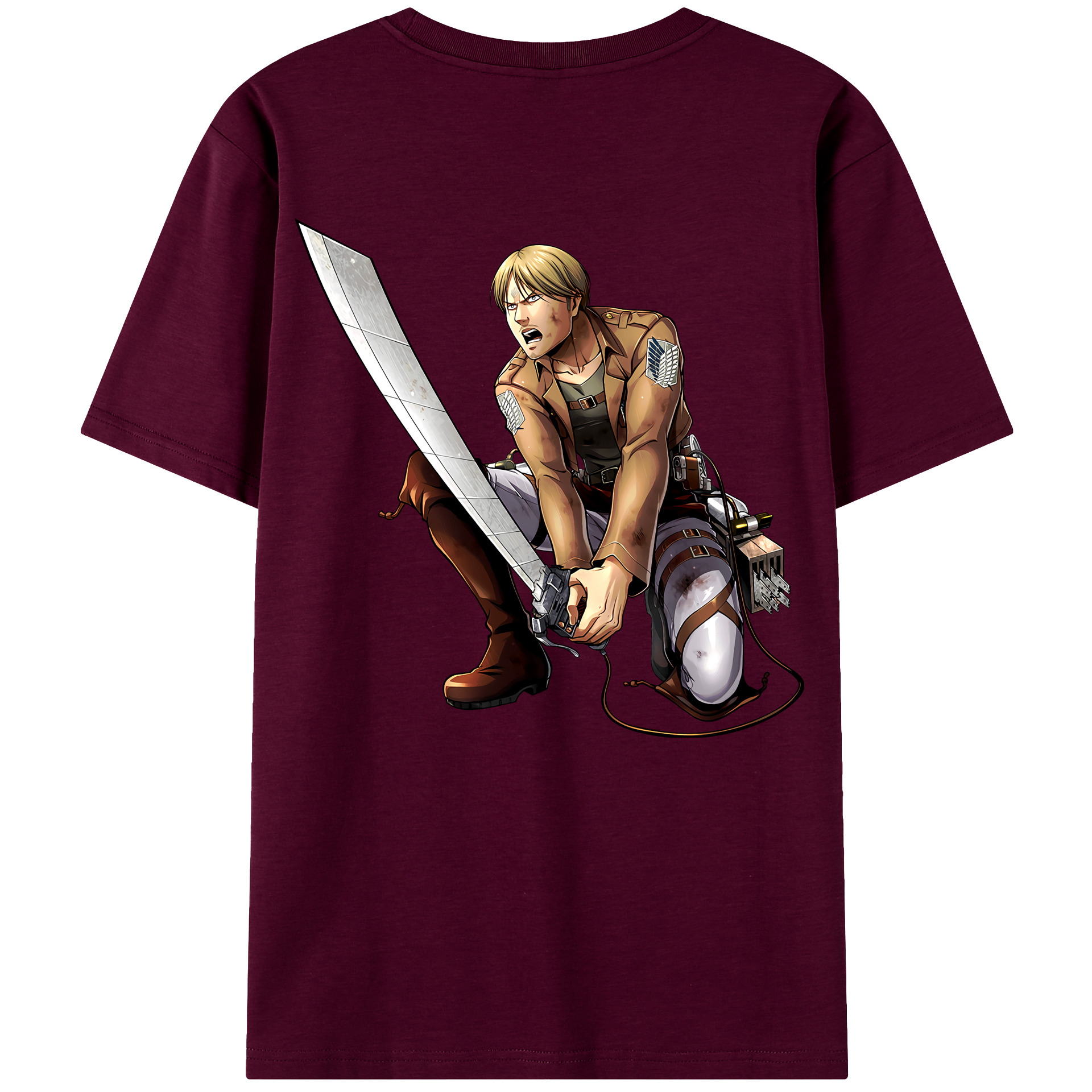 （画像用） 進撃の巨人 ミケ·ザカリアス Attack on Titan Mike Zakarius レディース半袖Tシャツ(バックプリント)